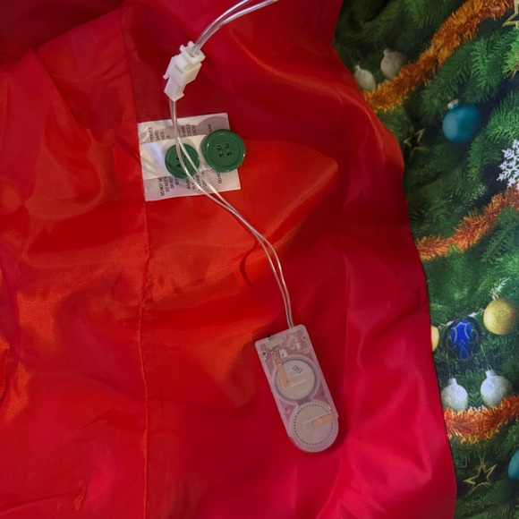 Light Up Green Christmas Suit Life of the Party Medium Holiday Party Ugly - Picture 13 of 14